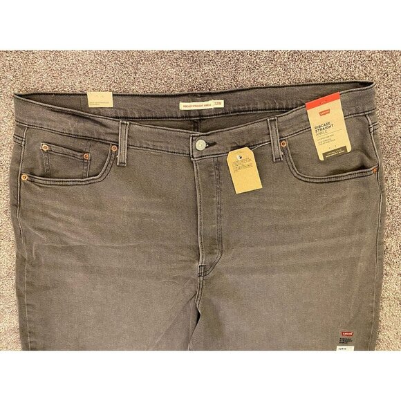 Levi’s Women’s Ribcage Straight Ankle Jeans Plus Size 22 W M Gray NWT $69 - Picture 3 of 16